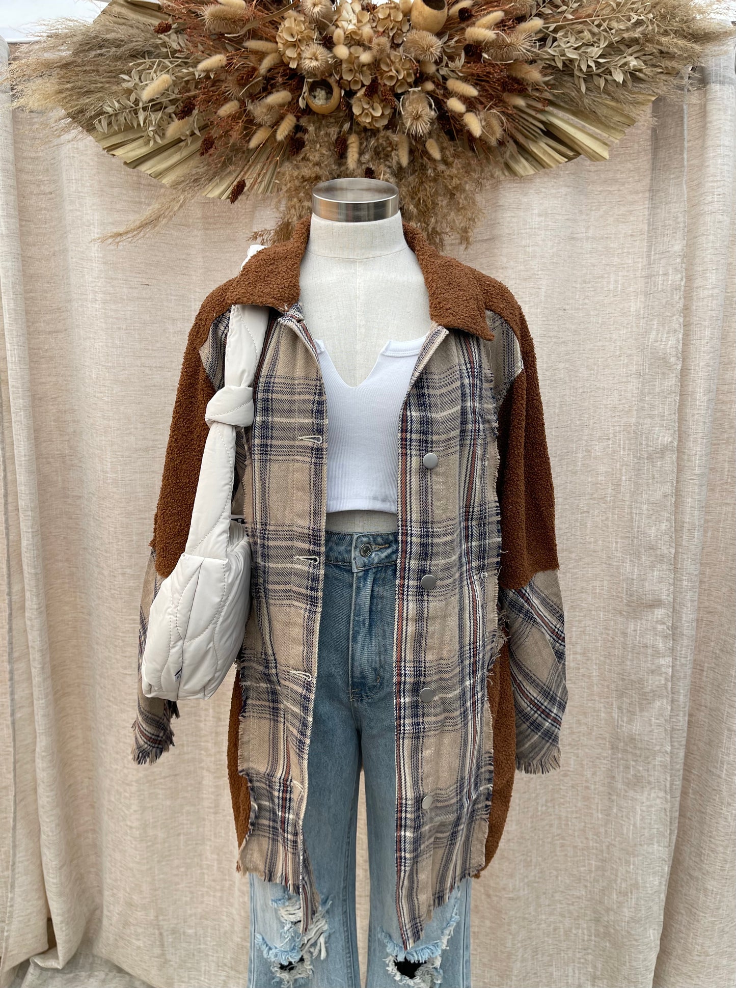 Brown Breaking Plaid Shacket